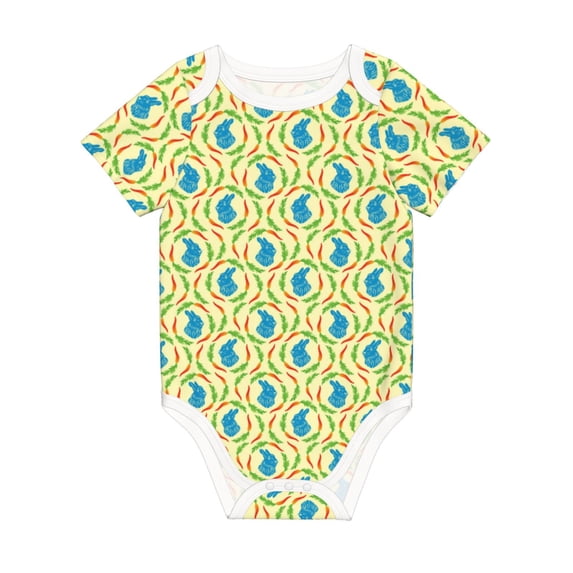 Rocae Blue Rabbit for Baby Climbing Clothes Soft Baby Romper for Active Infants Comfortable and Breathable Crawling Jumpsuit Unisex Baby Outfit 18 Months