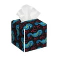 thumbnail image 1 of Rocae Blue Seahorse for High-grade Leather Tissue Box, Exquisite Fashionable Design, Office Tissue Box, Waterproof Family Tissue Box, 1 of 8