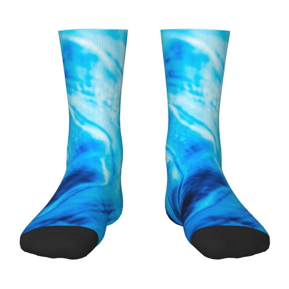 Rocae Blue Shell for Girls Boys Crew Socks,Children's Socks, Kids Socks, Toddler Socks: Daily Wear with Kids School Uniform