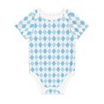 thumbnail image 1 of Rocae Blue and White Squares for Baby Climbing Clothes Soft Baby Romper for Active Infants Comfortable and Breathable Crawling Jumpsuit Unisex Baby Outfit 9M, 1 of 8