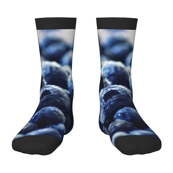 Rocae Blueberry for Girls Boys Crew Socks,Children's Socks, Kids Socks, Toddler Socks: Daily Wear with Kids School Uniform