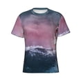 thumbnail image 1 of Rocae Boat Lighthouse Storm Waves for Men's Moisture-Wicking Crew Tee - T-Shirt for Sports, Outdoor Activities, and Casual WearMedium, 1 of 9