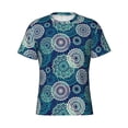 thumbnail image 1 of Rocae Bohemian Mandala for Men's Moisture-Wicking Crew Tee - T-Shirt for Sports, Outdoor Activities, and Casual WearSmall, 1 of 9