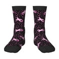 thumbnail image 1 of Rocae Breast Cancer Awareness3 for Girls Boys Crew Socks,Children's Socks, Kids Socks, Toddler Socks: Daily Wear with Kids School Uniform, 1 of 5