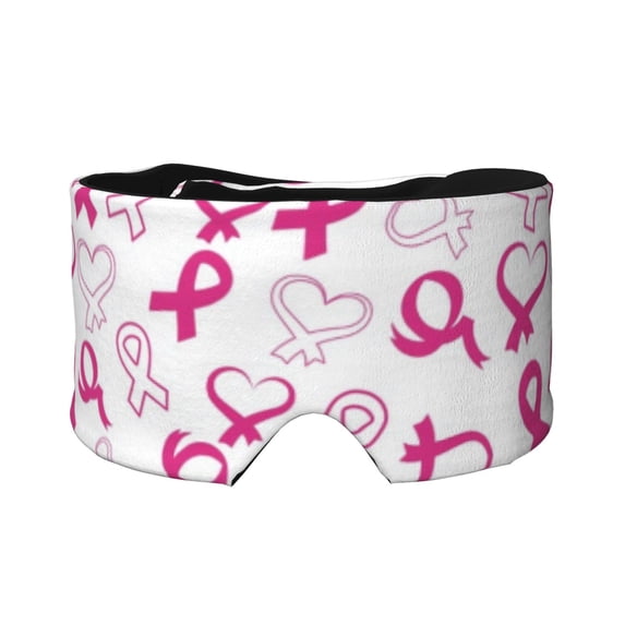 Rocae Breast Cancer Awareness4 for Sleep Mask for Sleeping, Soft and Skin Friendly Full Eye Covers for Women/Men,Fully Adjustable Strap Sleep Eye And Ear Muffs