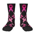thumbnail image 1 of Rocae Breast Cancer for Girls Boys Crew Socks,Children's Socks, Kids Socks, Toddler Socks: Daily Wear with Kids School Uniform, 1 of 5