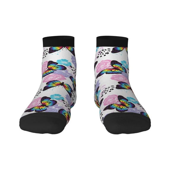 Rocae Bright Butterflies1 for Premium Adult Socks,Comfortable, Breathable, and Durable Socks, Perfect for Everyday Wear