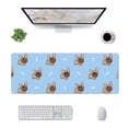thumbnail image 1 of Rocae Brown French Bulldog for Gaming Mouse Pad, Mouse Pad Large, Office Computer Keyboard Mousepad, Keyboard and Mouse Pad with Stitched Edges,31.5 x 11.8 in, 1 of 1