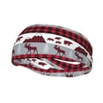 thumbnail image 1 of Rocae Buffalo Plaid Forest for Sweatbands Sports Headband for Men and Women,Fashion Sweat Bands Headbands for Running,Cycling,Football, Yoga, Fitness, 1 of 9