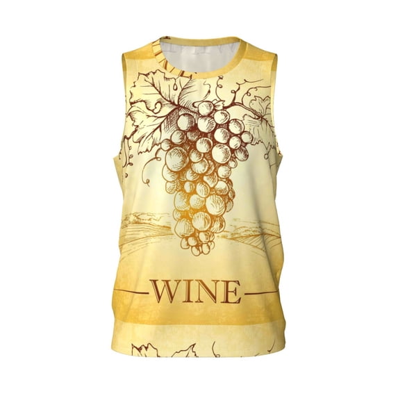 Rocae Bunch of Grapes for Men's Basketball Jersey Lightweight and Breathable Athletic Tank Top,Quick-Drying Sports Jersey 3X-Large