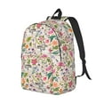 thumbnail image 1 of Rocae Bunny Floral for Durable Canvas Backpack Leisure Large Bag Travel Rucksack Multi-function Backpack Medium, 1 of 8