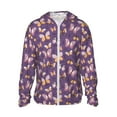 thumbnail image 1 of Rocae Butterflies And Floral Breathable Sun Protection Hoodie Quick-Dry Lightweight Long Sleeve Hoodie Unisex Running Sports Shirt-Small, 1 of 7