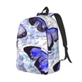 thumbnail image 1 of Rocae Butterflies for Durable Canvas Backpack Leisure Large Bag Travel Rucksack Multi-function Backpack Small, 1 of 1