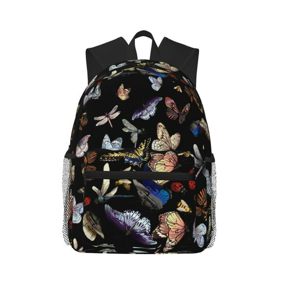 Rocae Butterfly1 for Lightweight Casual Backpack Travel Hiking Backpack Carry On Laptop Backpack