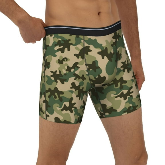 Rocae Camouflag for Stretch Moisture-Wicking Underwear,Men's Underwear Boxer Briefs XX-Large