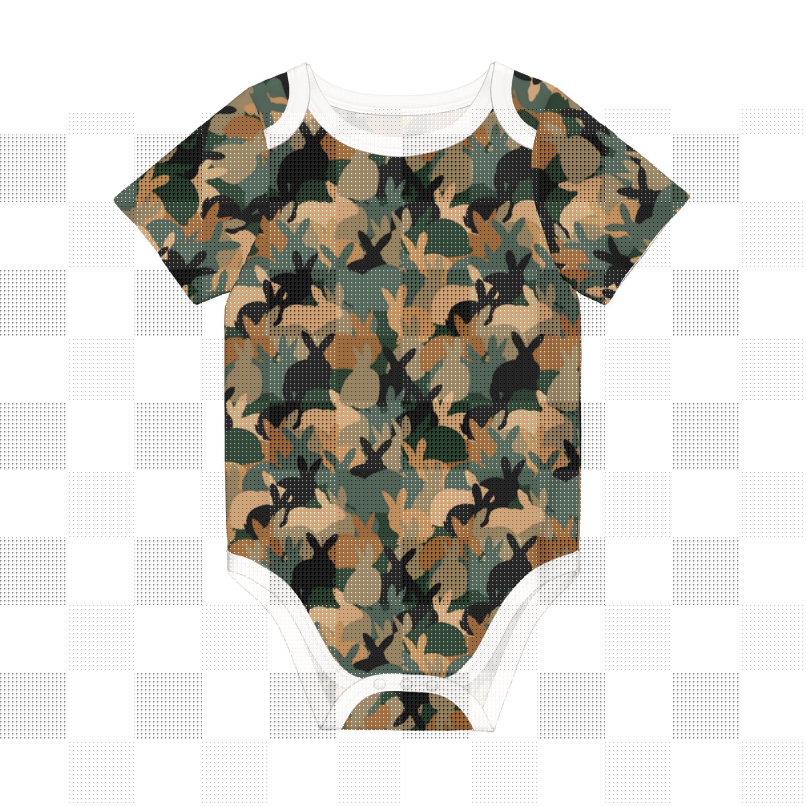 Rocae Camouflage Rabbit for Baby Climbing Clothes Soft Baby Romper for Active Infants Comfortable and Breathable Crawling Jumpsuit Unisex Baby Outfit 12 Months