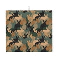 thumbnail image 1 of Rocae Camouflage Rabbit for Drying Mat for Kitchen 16*18 inch Easy to Clean Dish Rack Pad, 1 of 8