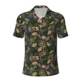 thumbnail image 1 of Rocae Camouflage Skulls for Men's Short Sleeve Polo Shirt, Quick Drying Performance Moisture Wicking Sports Men's Golf Shirt Medium, 1 of 9