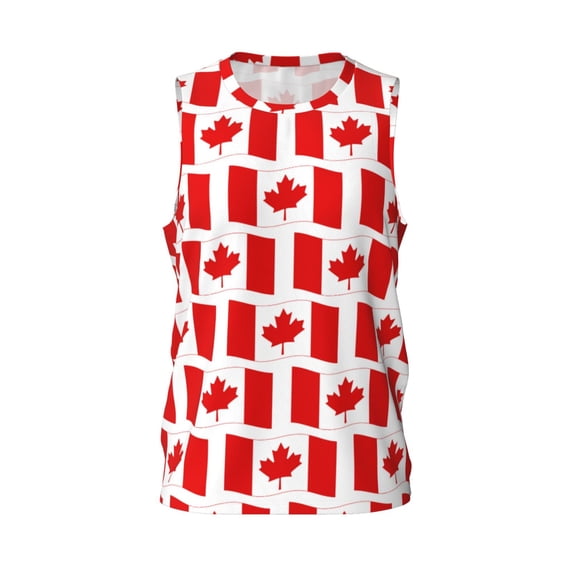 Rocae Canada for Men's Basketball Jersey Lightweight and Breathable Athletic Tank Top,Quick-Drying Sports Jersey Medium