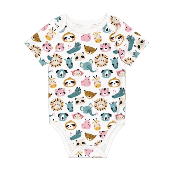 Rocae Cartoon Animals for Baby Climbing Clothes Soft Baby Romper for Active Infants Comfortable and Breathable Crawling Jumpsuit Unisex Baby Outfit 3 Months