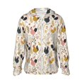 thumbnail image 1 of Rocae Cartoon Chickens Print Breathable Sun Protection Hoodie Quick-Dry Lightweight Long Sleeve Hoodie Unisex Running Sports Shirt X-Large, 1 of 7