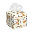 thumbnail image 1 of Rocae Cartoon Corgi for High-grade Leather Tissue Box, Exquisite Fashionable Design, Office Tissue Box, Waterproof Family Tissue Box, 1 of 8