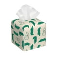 thumbnail image 1 of Rocae Cartoon Crocodile for High-grade Leather Tissue Box,Office Tissue Box,Tissue Box Cover Square 5.2×5.2×5.2, 1 of 7