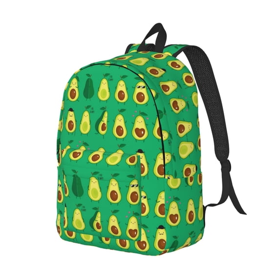 Rocae Cartoon Fruit 1 for Durable Canvas Backpack Leisure Large Bag Travel Rucksack Multi-function Backpack Medium
