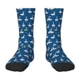 thumbnail image 1 of Rocae Cartoon Geese With Xmas for Girls Boys Crew Socks,Children's Socks, Kids Socks, Toddler Socks: Daily Wear with Kids School Uniform, 1 of 5