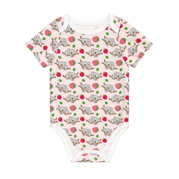 Rocae Cartoon Koala Bear for Baby Climbing Clothes Soft Baby Romper for Active Infants Comfortable and Breathable Crawling Jumpsuit Unisex Baby Outfit 18 Months