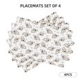 thumbnail image 1 of Rocae Cartoon Koala Printed Heat Resistant Place Mats,Classic Hemstitch Cloth Fabric Placemats Imitation Linen Place Mat Table Mats 18x12 inch, 1 of 1