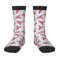 thumbnail image 1 of Rocae Cartoon Lobsters 1 for Girls Boys Crew Socks,Children's Socks, Kids Socks, Toddler Socks: Daily Wear with Kids School Uniform, 1 of 5