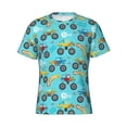 thumbnail image 1 of Rocae Cartoon Monster Truck for Men's Moisture-Wicking Crew Tee - T-Shirt for Sports, Outdoor Activities, and Casual WearLarge, 1 of 9