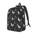 thumbnail image 1 of Rocae Cartoon Rooster for Durable Canvas Backpack Leisure Large Bag Travel Rucksack Multi-function Backpack, 1 of 8