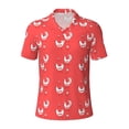 thumbnail image 1 of Rocae Cartoon Rooster for Men's Short Sleeve Polo Shirt, Quick Drying Performance Moisture Wicking Sports Men's Golf Shirt 3X-Large, 1 of 9