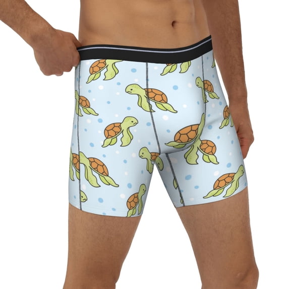 Rocae Cartoon Sea Turtle for Stretch Moisture-Wicking Underwear,Men's Underwear Boxer Briefs XX-Large