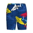 thumbnail image 1 of Rocae Cartoon Shark for Men's Soft Sleep Pajama Shorts, Waistband and Pockets, 1 of 9