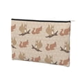 thumbnail image 1 of Rocae Cartoon Squirrel for Cosmetic Bags for Women Paper Reusable Cosmetic Bag Travel Toiletry Organizer Capacity Multipurpose Zipper Pouch, 1 of 8