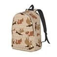 thumbnail image 1 of Rocae Cartoon Squirrel for Durable Canvas Backpack Leisure Large Bag Travel Rucksack Multi-function Backpack, 1 of 8