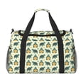 thumbnail image 1 of Rocae Cartoon Turtles Print Hand Travel Bag Travel Duffel Bag and Fitness Bag, Women's Waterproof Weekend Tote, Men's Travel and Fitness Essentials, 1 of 7