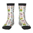 thumbnail image 1 of Rocae Cartoon Wild Animals for Girls Boys Crew Socks,Children's Socks, Kids Socks, Toddler Socks: Daily Wear with Kids School Uniform, 1 of 5