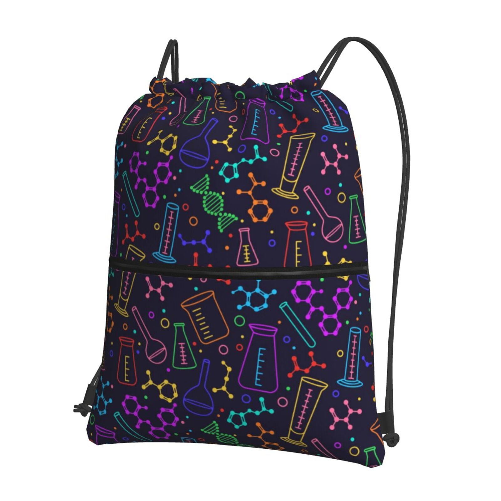 Rocae Chemistry Science for Drawstring zipper Backpack Gym Backpack Bag ...