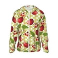thumbnail image 1 of Rocae Cherries and Ladybirds Print Breathable Sun Protection Hoodie Quick-Dry Lightweight Long Sleeve Hoodie Unisex Running Sports Shirt Large, 1 of 9