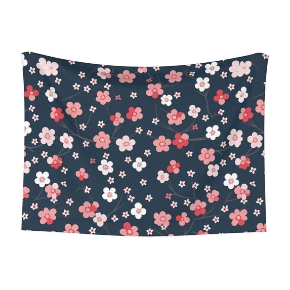 Rocae Cherry Blossoms for Pet Blanket Dog Blanket Cat Blanket Soft Sleep for Small Medium Pet-Small