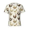 thumbnail image 1 of Rocae Chicken Cartoon for Men's Moisture-Wicking Crew Tee - T-Shirt for Sports, Outdoor Activities, and Casual WearMedium, 1 of 9