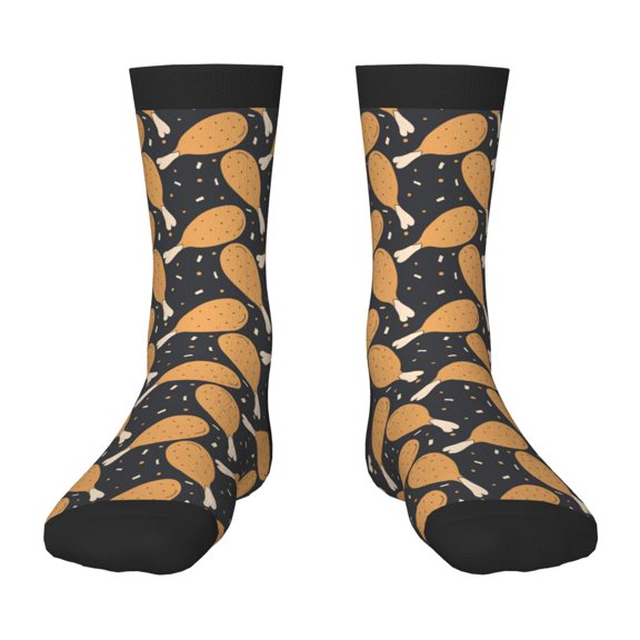 Rocae Chicken Legs for Girls Boys Crew Socks,Children's Socks, Kids Socks, Toddler Socks: Daily Wear with Kids School Uniform