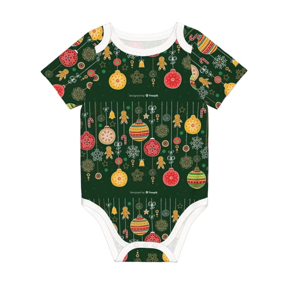 Rocae Christmas for Baby Climbing Clothes Soft Baby Romper for Active Infants Comfortable and Breathable Crawling Jumpsuit Unisex Baby Outfit 18 Months