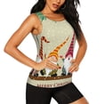 thumbnail image 1 of Rocae Christmas Card With Gnomes for Women's Workout Tank Top Lightweight Sleeveless Fit Tops- Moisture-Wicking, BreathableMedium, 1 of 9