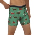 thumbnail image 1 of Rocae Christmas Dachshund for Stretch Moisture-Wicking Underwear,Men's Underwear Boxer Briefs Small, 1 of 9