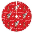 thumbnail image 1 of Rocae Christmas Deer 1 for Christmas Tree Skirt with Pom Pom Trim for Holiday Party for Holiday Home Decor Indoor Outdoor-30", 1 of 7
